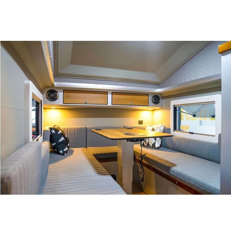 16ft 오프 로드 접기 캠퍼 트레일러 2 성인 및 2 어린이 여행 트레일러 용량