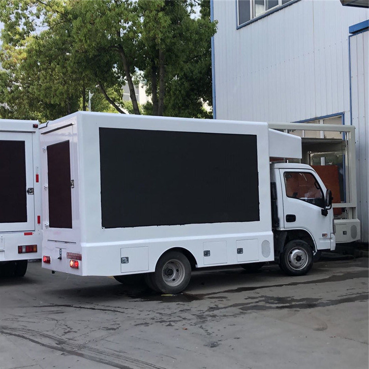 camión 220V, alta publicidad móvil Van de la pantalla de 95km/h LED del brillo 3-Side Digitaces