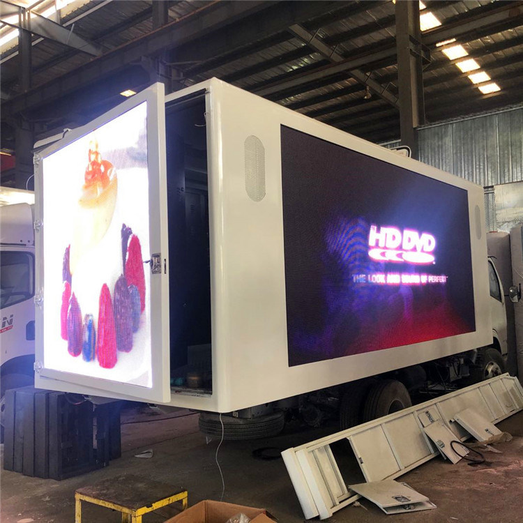 18ft P6은 박스 트럭 풀 컬러 3 옆에게 디지털 모바일 빌보드 광고를 보내게 했습니다