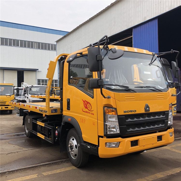 시노트루크 HOWO 후퇴 복귀 견인차 95 km/H, 4X2 수력 등대세 평상형 견인차