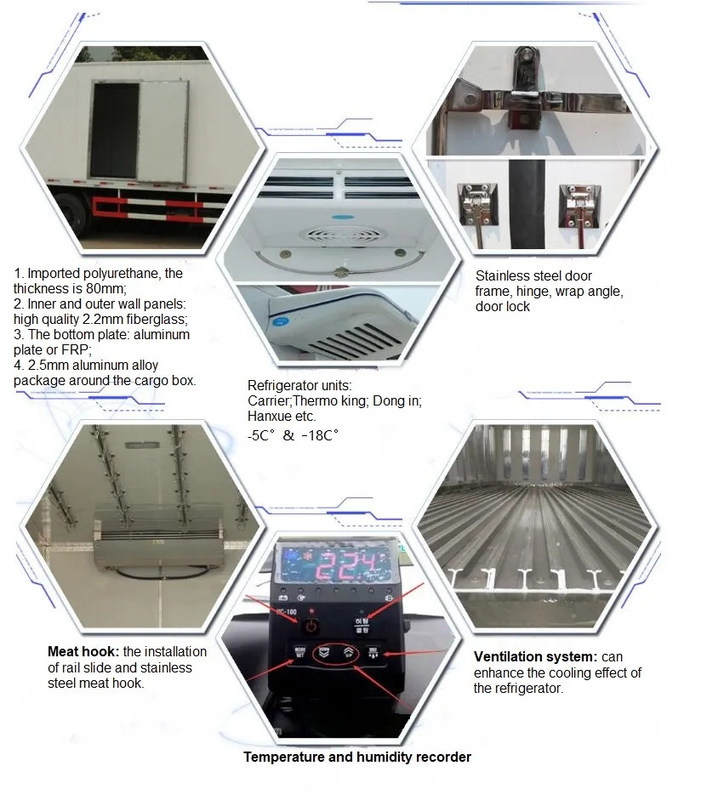Chine usine 3,5 tonnes Foton mini glace camion congélateur Euro 6 camion réfrigérateur