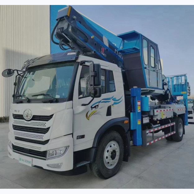 Operation tauscht der großen Höhe-190HP 45m LKW angebrachten Luftarbeit-Pritschenwagen