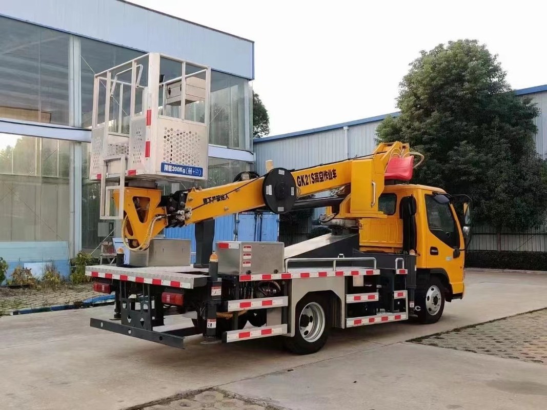 тележка деятельности большой возвышенности тележки 200kg рабочей платформы ведра 21m воздушная телескопичная