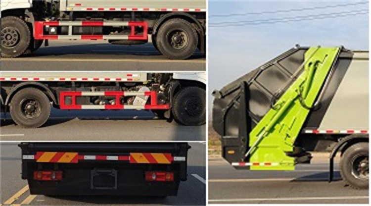 쓰레기 트럭 세탁기 둥펑 5995kg 압축기 탄소 강철 차체로 된 쓰레기 트럭