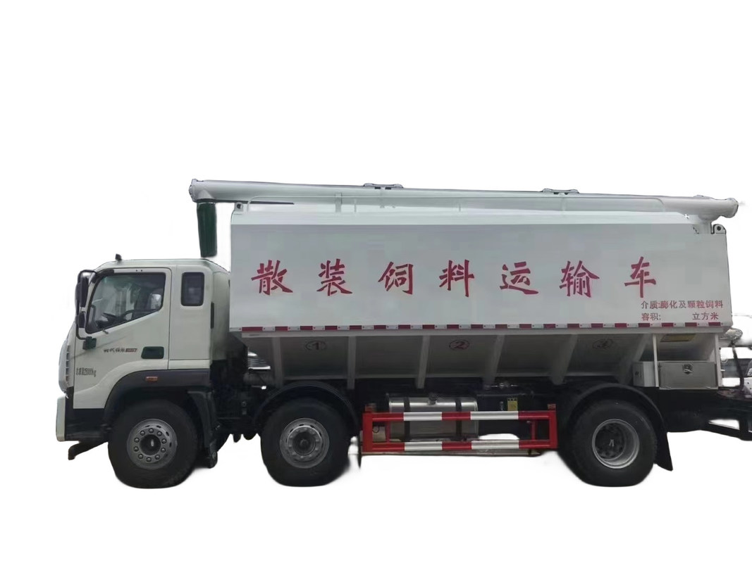 무중량 동물용 사료 수양 탱크 운송 트럭 7.00-16 타이어 232/315 kW / hp