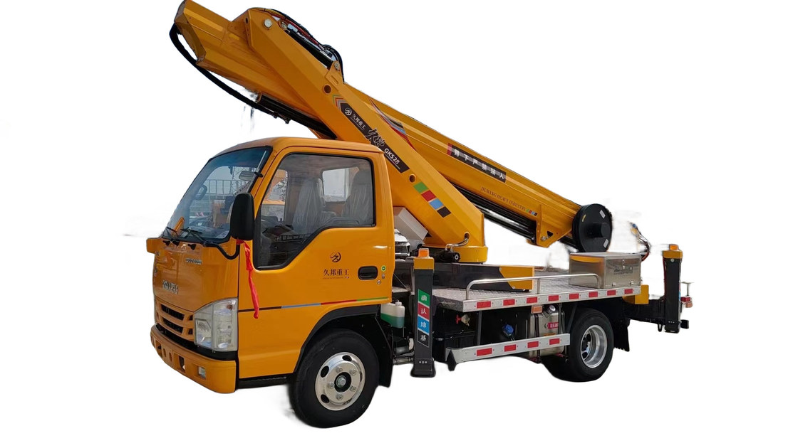 23 Meter Höchstbetriebshöhe Luftarbeitsplattform Lkw-Eimer Größe 1000x700x1250mm