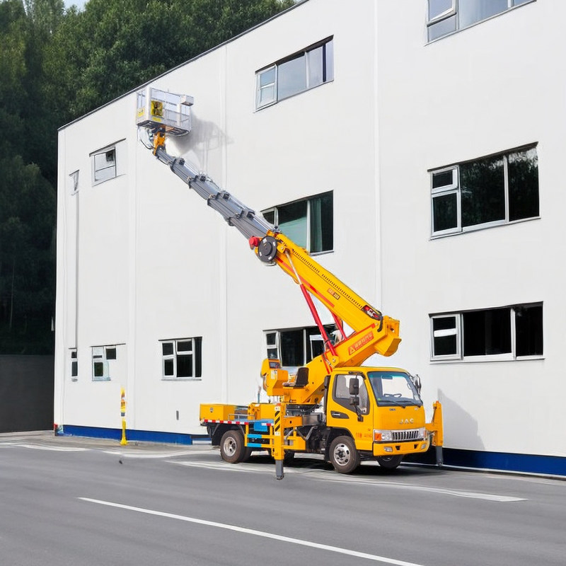 Грузовик JAC с высокой подъемной платформой 1000 кг Подъемный вес 5-ступенчатая ручная коробка передач 13,5 м Радиус работы