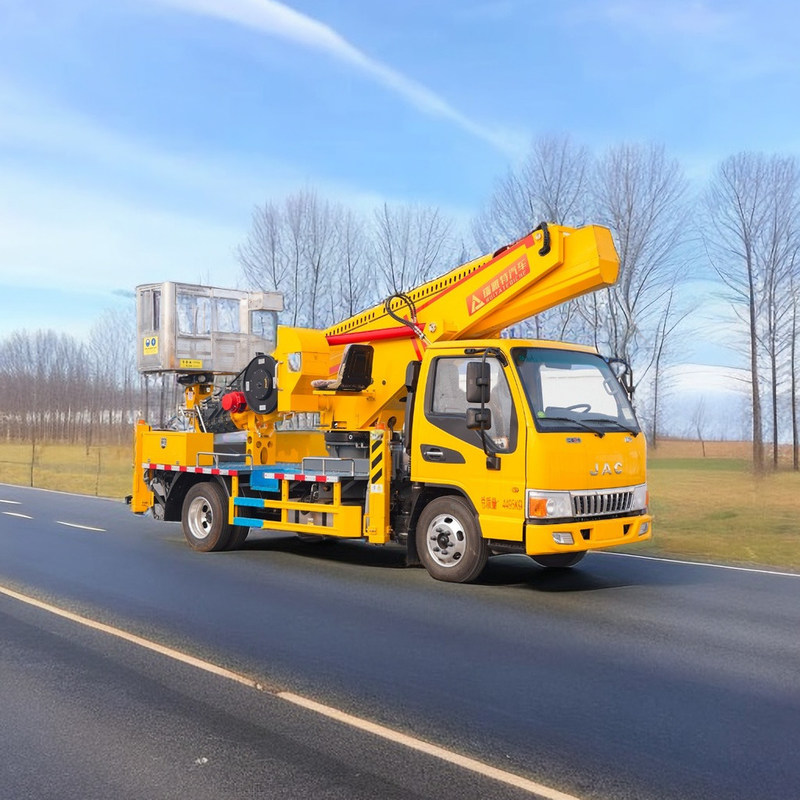 Грузовик JAC с высокой подъемной платформой 1000 кг Подъемный вес 5-ступенчатая ручная коробка передач 13,5 м Радиус работы
