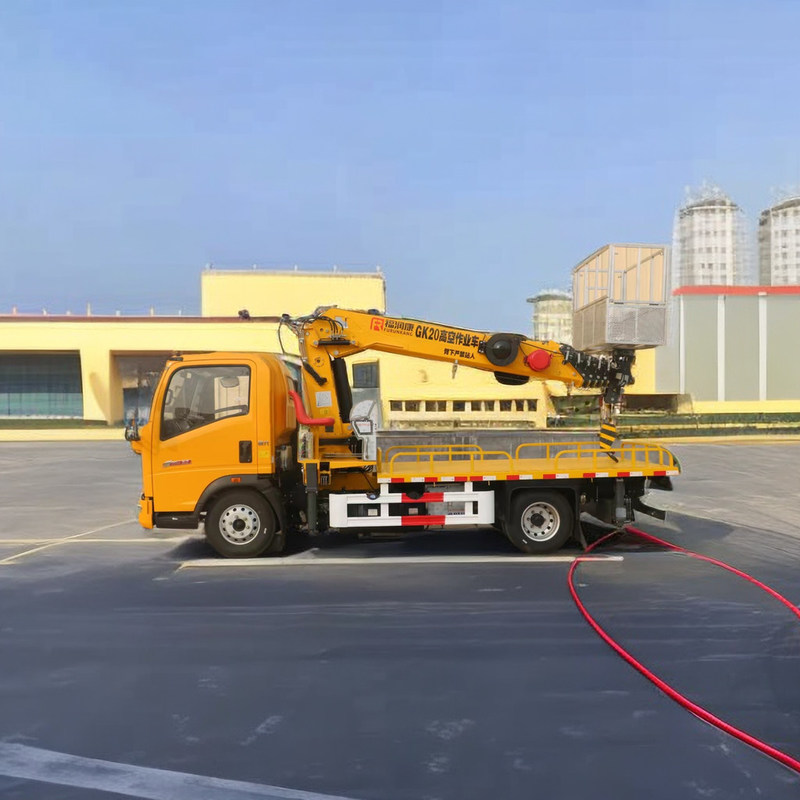 4955 kg Gewicht 4x2 Antrieb Luftarbeitsplattform Lkw mit 21M Teleskop-Boom