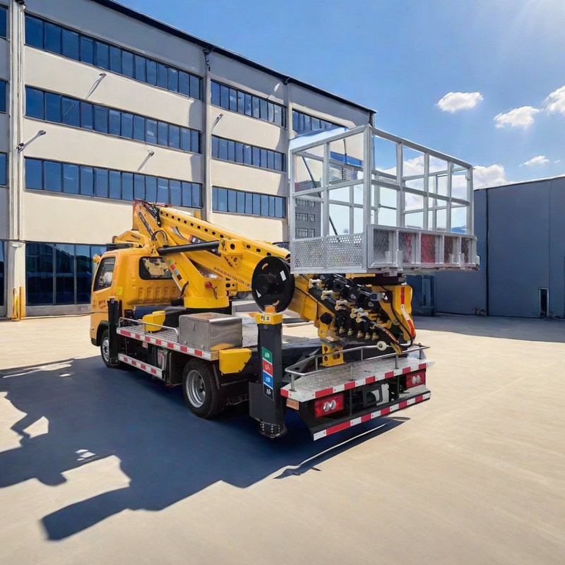 중국 포톤 4*2 항공 작업 트럭 24m 접는 팔 115HP 사용자 정의