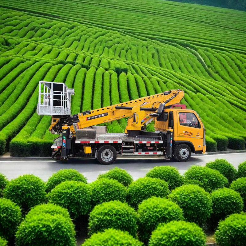 5850x2000x2750mm 트럭에 장착된 항공 작업 플랫폼 95km/h 항공 작업 플랫폼