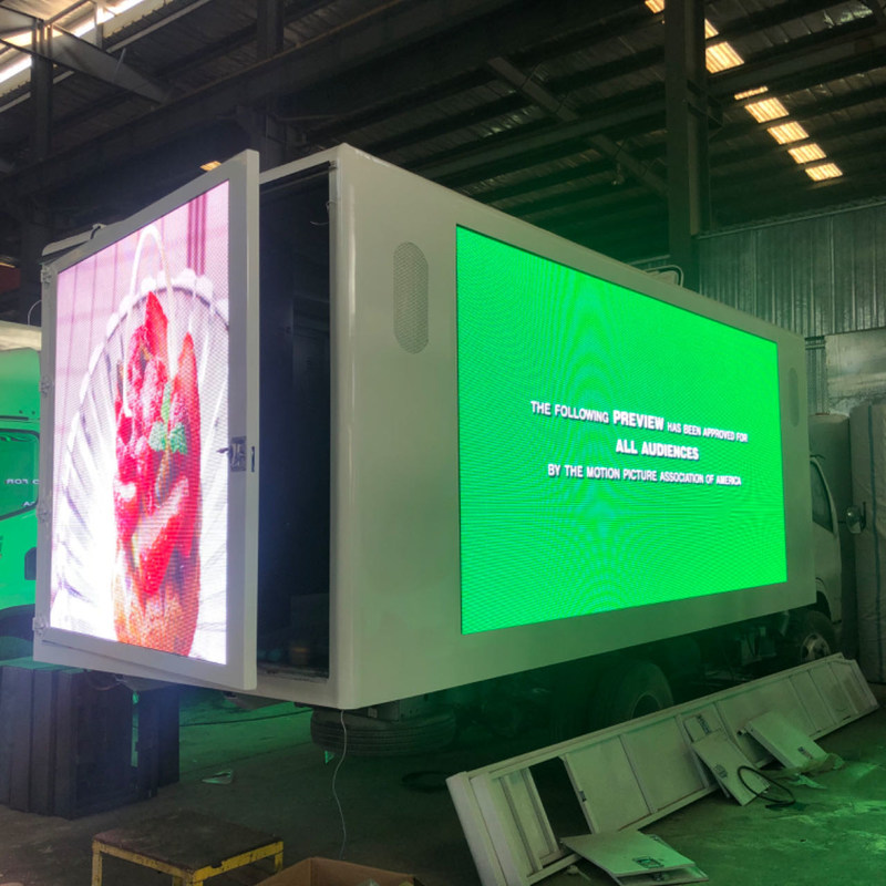 커스터마이즈된 이수즈 모바일 빅 스크린 트럭 P3 P4 P5 트럭용 디지털 무게 2500KG