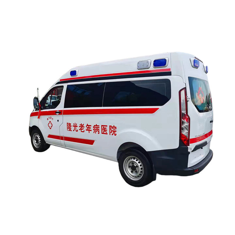 6 sièges Diesel Ambulance de charge moyenne Surveillance d'urgence Ford V362 Transit Fourgon d'ambulance
