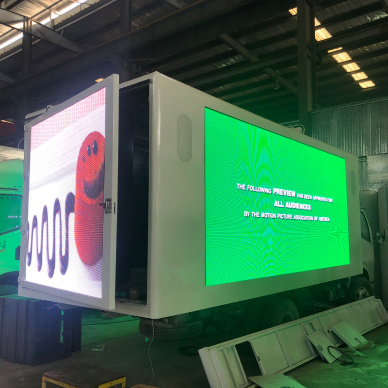 Тележка 3840*1728mm афиши СИД ColorLight подгоняла тело коробки тележки 18ft