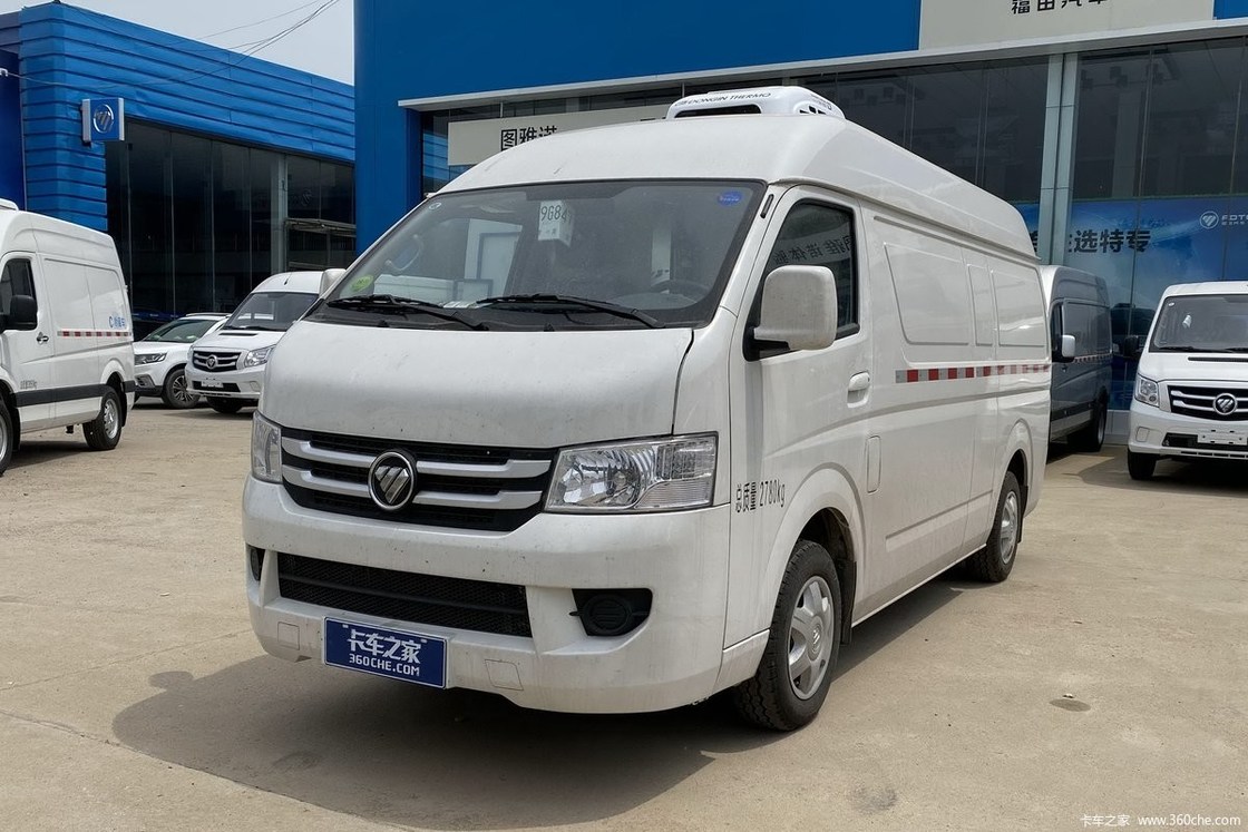 Kühlraum-Vans 4 Benzinmotor-manuelle Mini Refrigerated Truck Aluminum Alloys Räder 1 Tonne