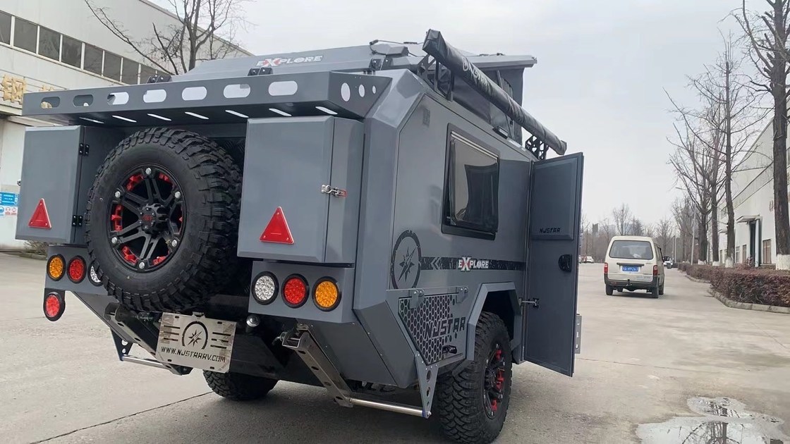 Фабрика прямая продажа Маленькие 1500 кг складывающиеся внедорожные прицепы 1000 мм Тяжелые рельсы с палаткой