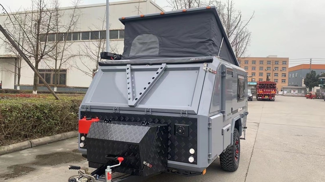 Фабрика прямая продажа Маленькие 1500 кг складывающиеся внедорожные прицепы 1000 мм Тяжелые рельсы с палаткой