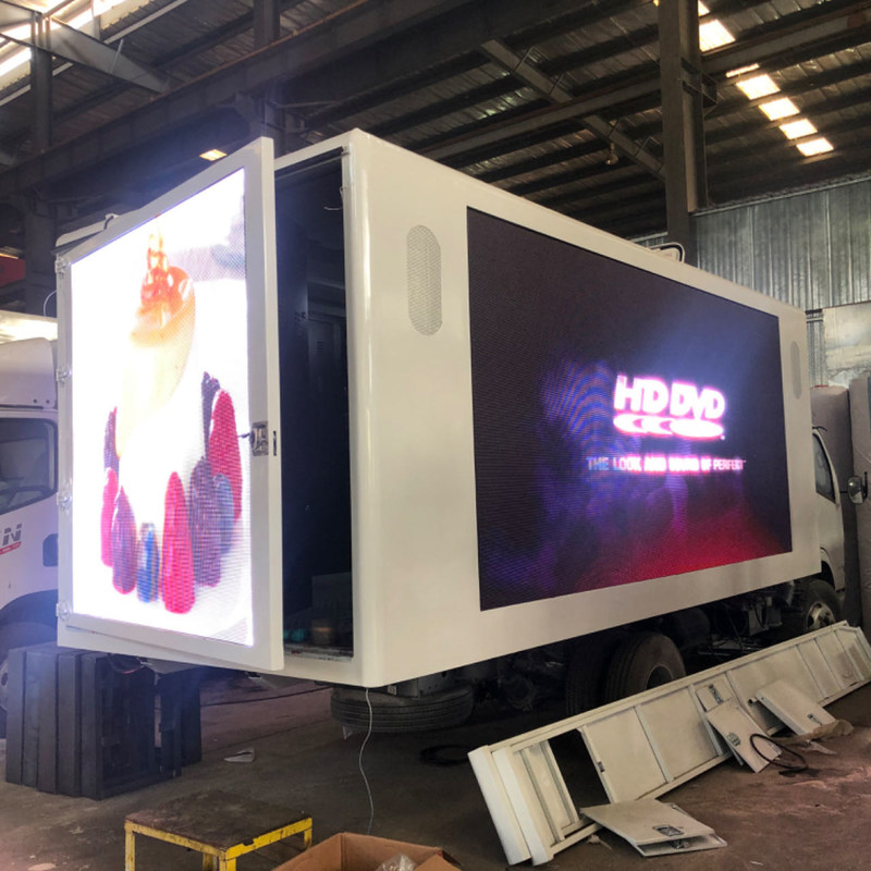 Boîte adaptée aux besoins du client d'écran de 12ft/14ft/16ft/18ft P4 Digital LED pour le camion monté
