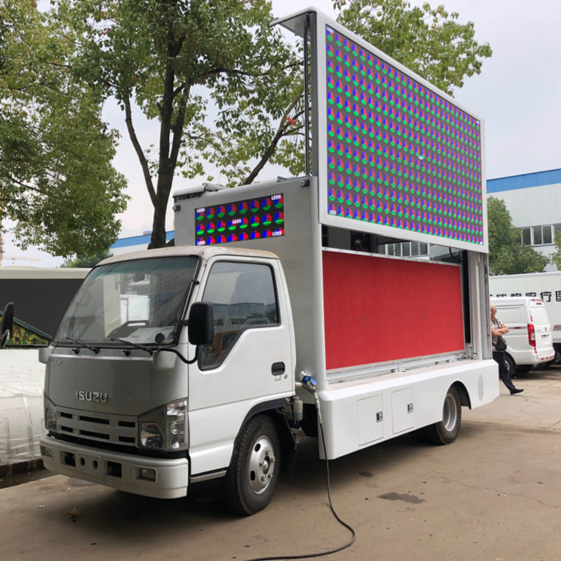 Isuzu 4*2 Euro 5 Led Display Box Lkw Mobil Led Bildschirm Billboard Lkw Werbung Led Lkw zum Verkauf
