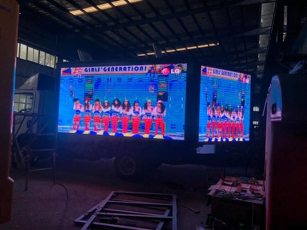 12.5ft*5.6ft P4 P5 P6 Внешний светодиодный дисплей Billboard Box 2500kg вместимость