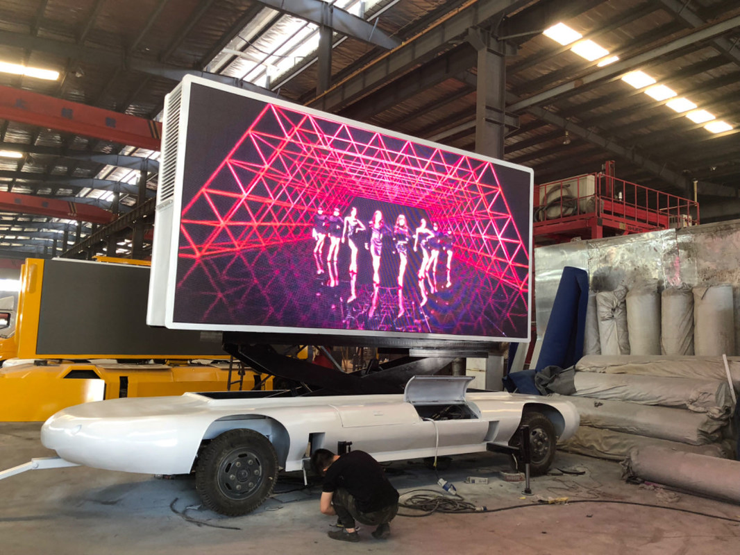 Наружный водонепроницаемый мобильный грузовик прицеп фургон светодиодный экран P5 светодиодный видеостенная панель для рекламы музыкальный фестиваль дисплей