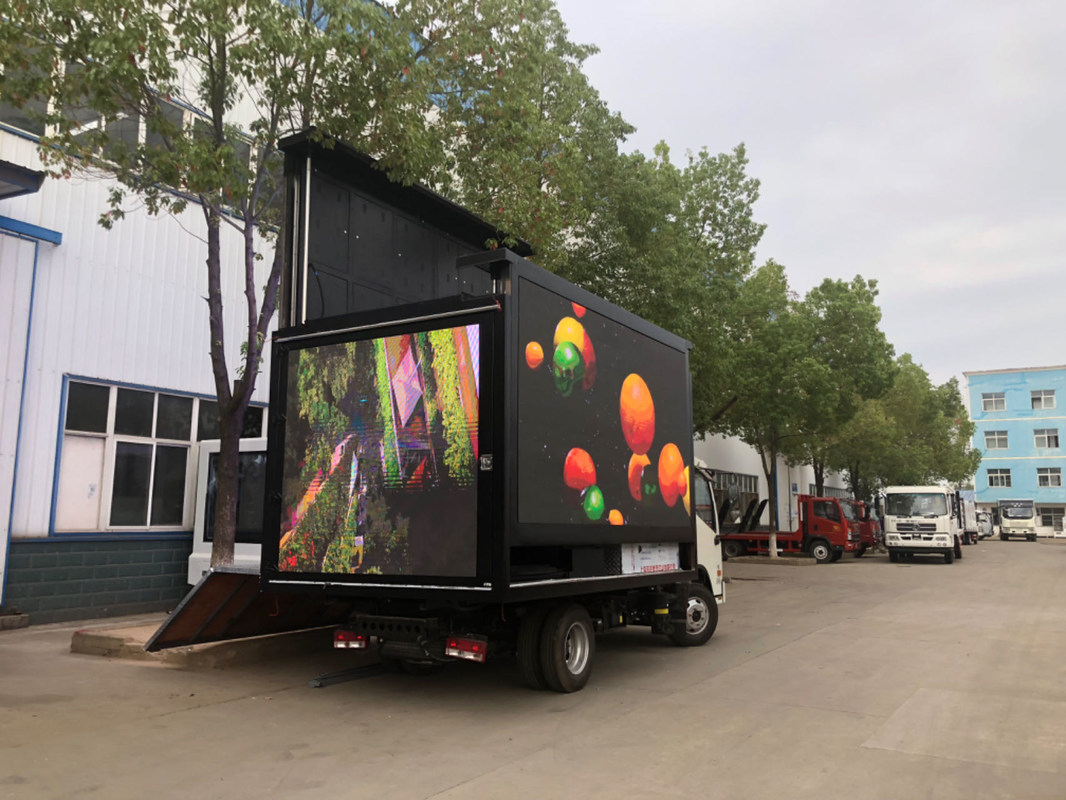 P3 P4 Внешний водонепроницаемый мобильный светодиодный видеогрузовик / трейлер / фургон Мобильный цифровой рекламный светодиодный щит