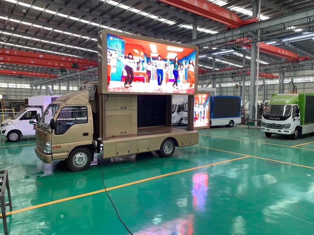 Водонепроницаемая полноцветная экрана P3 P4 Мобильный рекламный грузовик Наружные светодиодные экраны