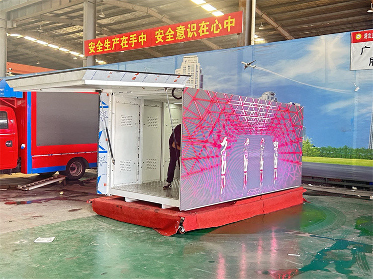 Наружный водонепроницаемый мобильный грузовик прицеп фургон светодиодный экран P4 светодиодный видеостенная панель для рекламы музыкальный фестиваль дисплей