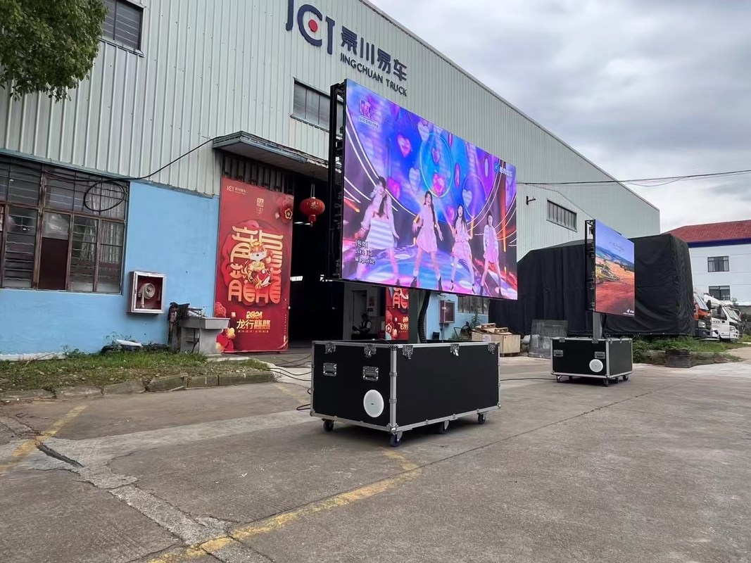 P2.5 P3 P4 P5 P6 P8 P10 Outdoor Mobile Werbewagen Lieferwagen Trailer LED-Billboard Großer mobiler Pantalla LED-Bildschirm