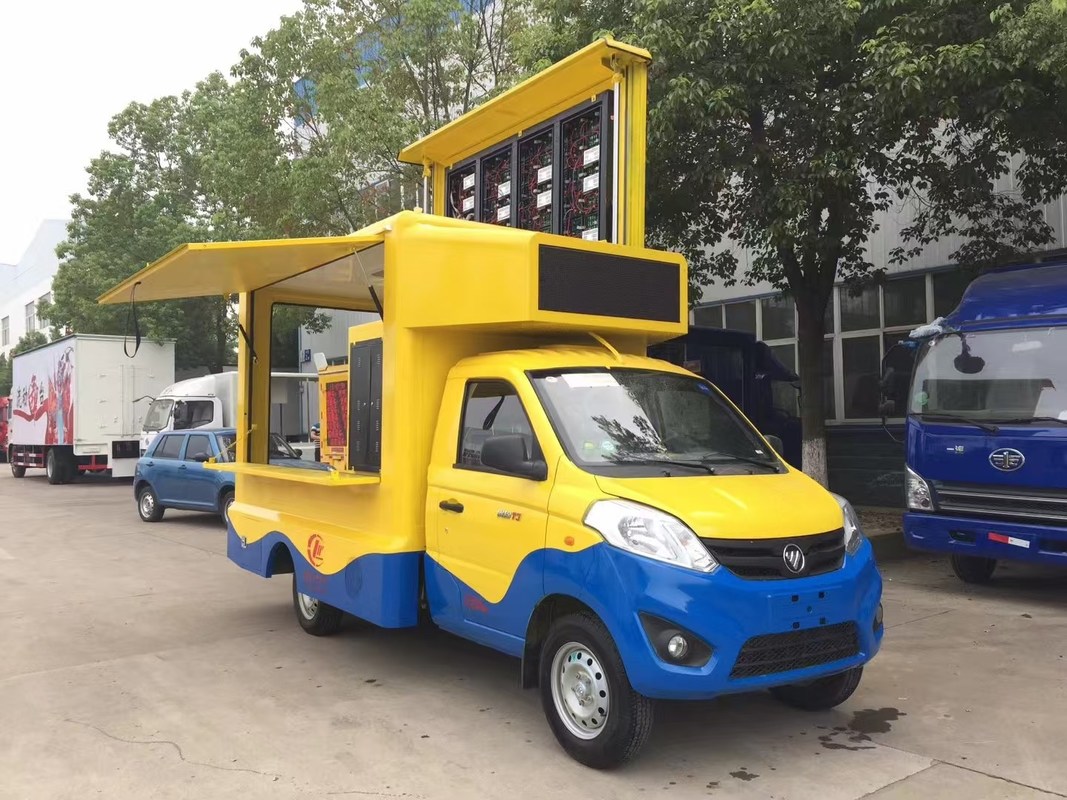 포톤 모바일 LED 트럭 광고 EURO 6 미니 야외 광고 화면 모바일 LED 디스플레이 트럭