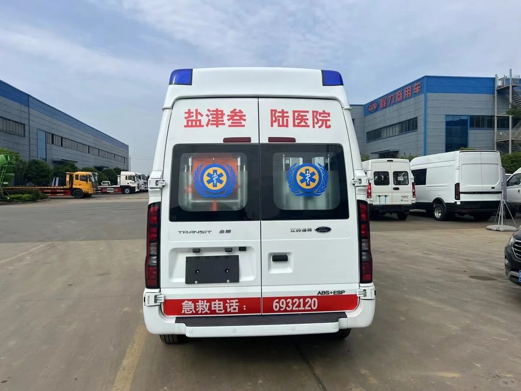 포드 커스터마이징 구급차 차량 4x2 구급차 차량 통행 V348 PRO 모니터링 ICU 응급 구급차