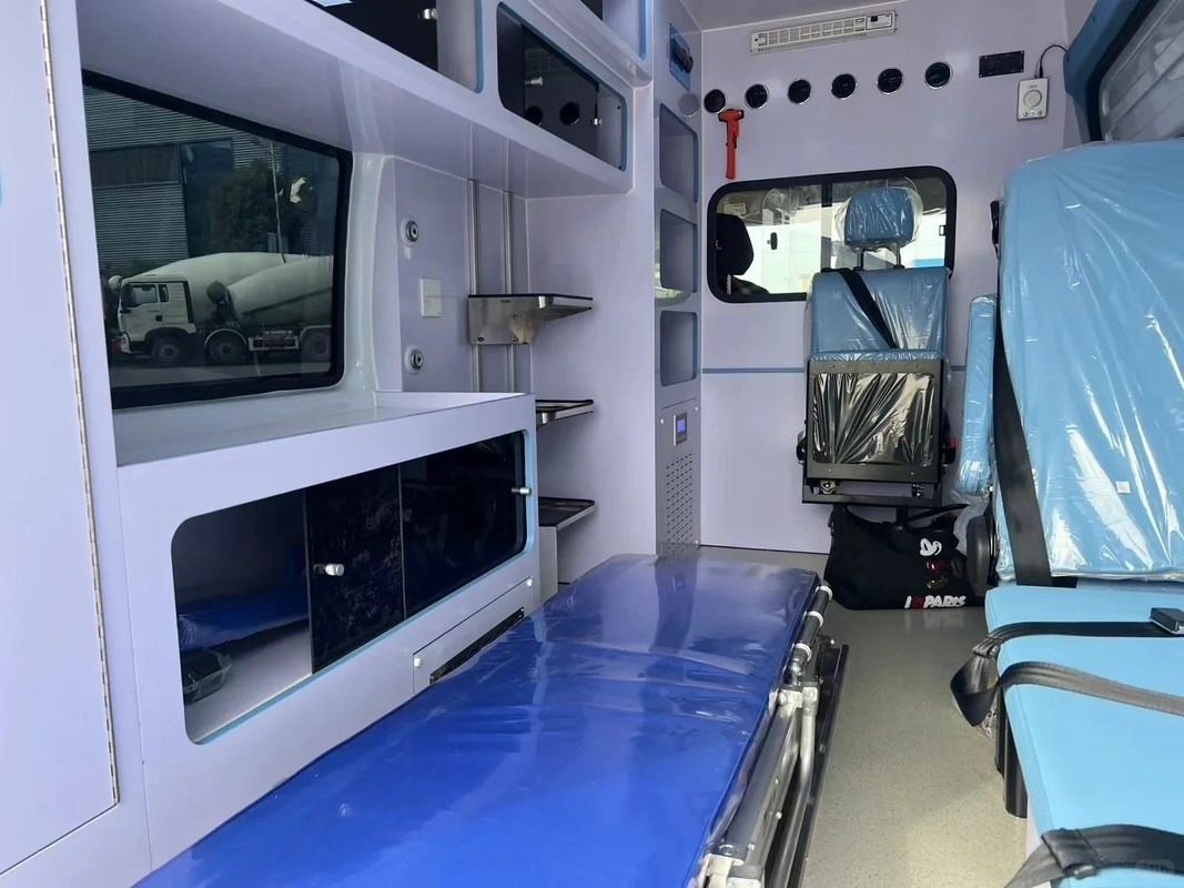 포드 커스터마이징 구급차 차량 4x2 구급차 차량 통행 V348 PRO 모니터링 ICU 응급 구급차