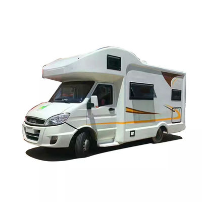 Automatic Transmission RV Caravan Van Foton , Fiberglass Outdoor Camping Car Decorated