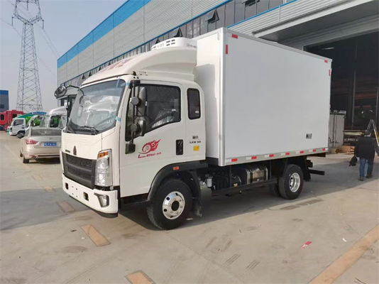 5 Tons SINO HOWO Cold Van Refrigerated Truck Frozen Food Transport Vehicle