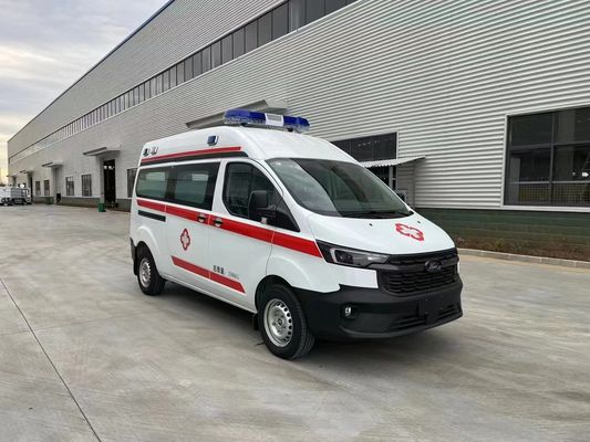 Mobile Hospital Emergency Ambulance Car Transport Patients 85kw Engine Power